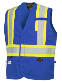 Flame Resistant Work Wear Pioneer FR-TECH 88/12 FR Safety Vest 7 Oz | Limited Size Selection