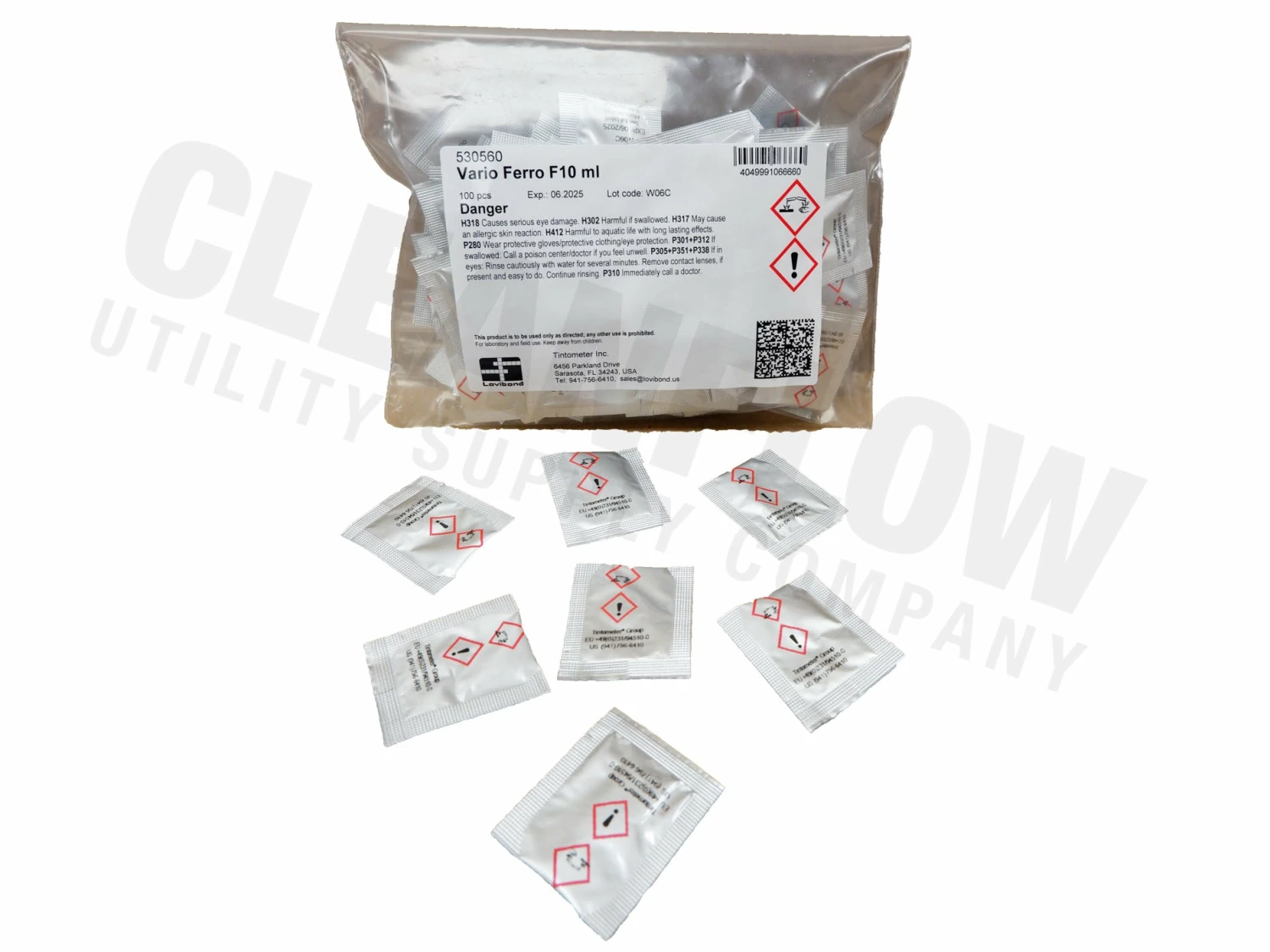 Lovibond Water Testing Supplies Vario Ferro Iron Reagent Powder Pillows | 100/pk