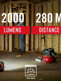 Coast Products Lighting Coast® WLR2 Rechargeable Focusing Work Light - 2000 Lumens - 280M Beam