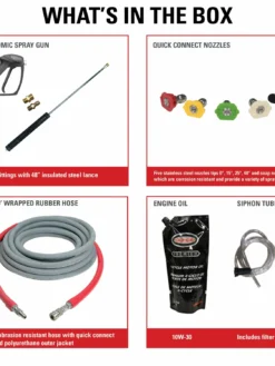Simpson Water Shotgun Cold Water Belt Drive Honda V-Twin GX630 (688cc) Gas Engine Pressure Washer - 5000 PSI - 5.0 GPM Triplex Pump