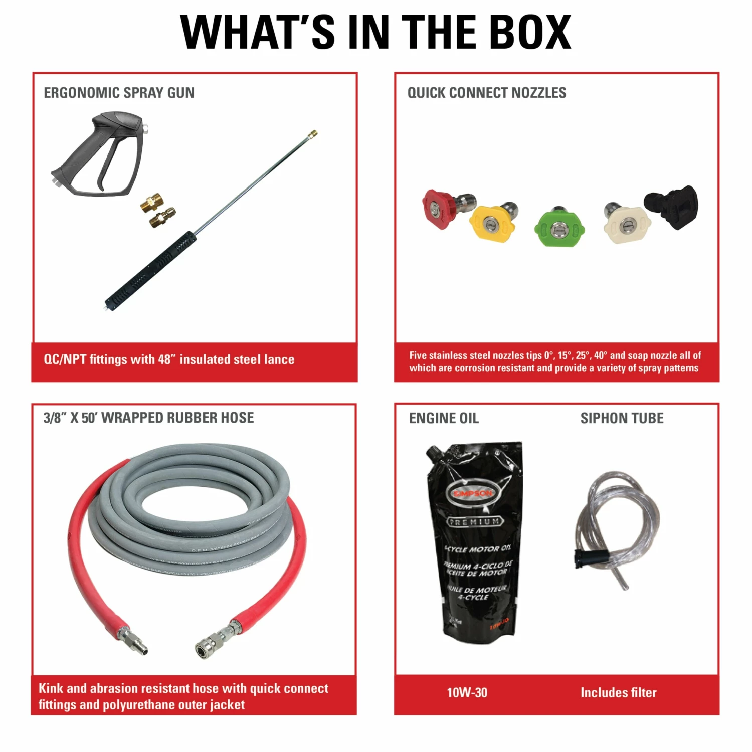 Simpson Water Shotgun Cold Water Belt Drive Honda V-Twin GX630 (688cc) Gas Engine Pressure Washer - 5000 PSI - 5.0 GPM Triplex Pump