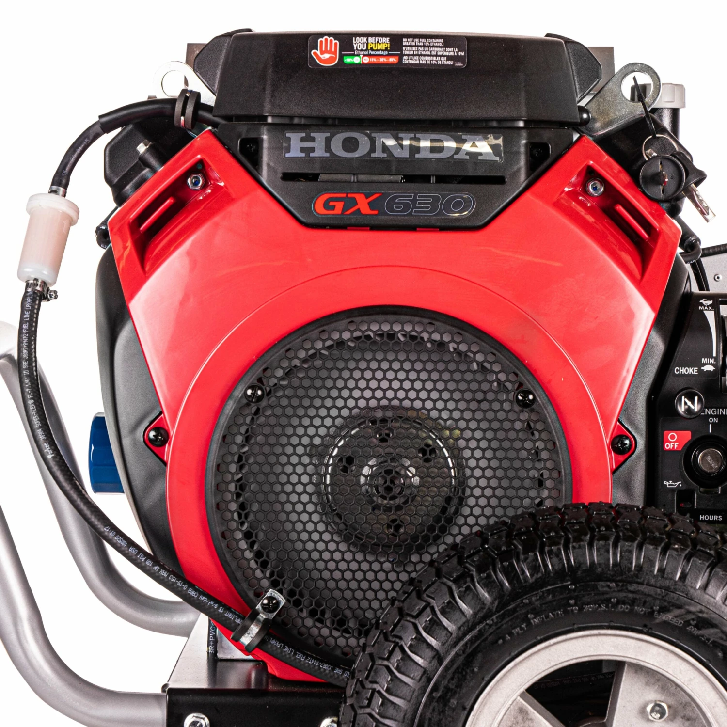 Simpson Water Shotgun Cold Water Belt Drive Honda V-Twin GX630 (688cc) Gas Engine Pressure Washer - 5000 PSI - 5.0 GPM Triplex Pump