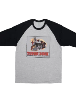 Work Wear Tough Duck WT04 Locomotive Throwback Baseball T-Shirt | Sizes Small - 2XL
