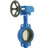 New-Line Fittings And Valves Wafer Style Gear Operated Butterfly Valve - EPDM Seal - Wheel Handle