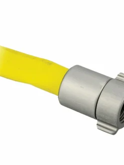 Greenline Hose And Fittings 1" Yellow Single Jacket Lightweight Fire Hose Assemblies C/w Hard-Coat Aluminum NPSH Fittings
