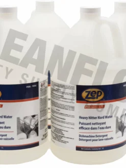 Cleaning Supplies Zep Heavy Hitter Commercial Dishwasher Hard Water Detergent | 1 Gallon Jug - Case Of 4