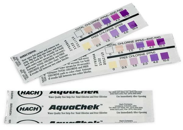 Hach Individually Wrapped Free & Total Chlorine Test Strips, 0-10mg/L - Pack Of 250 Water Testing Equipment
