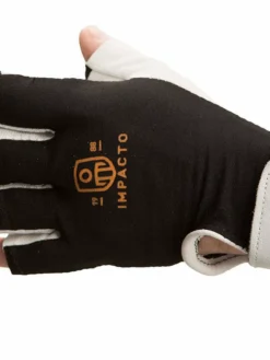 Impacto Anti-Vibration Pearl Leather Series Half Finger Glove With Air Glove® Technology Work Gloves