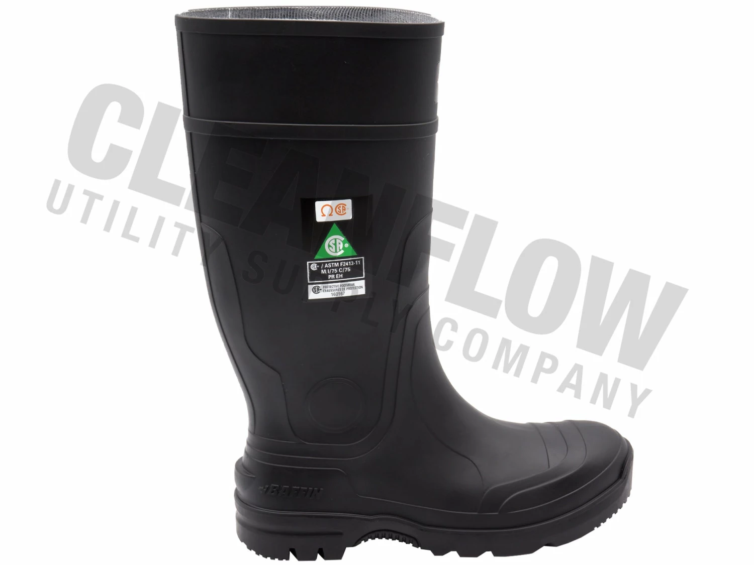 Rubber Work Boots Baffin Blackhawk Steel Toe Steel Plate Lug Sole Rubber Safety Boots