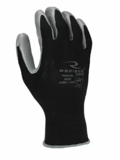 Work Gloves Radians Lightweight Polyester Glove With Smooth Nitrile Palm - Pack Of 12 Pairs