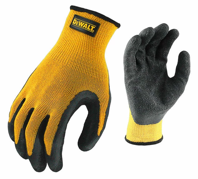 DeWalt Workwear DeWalt DPG70 Textured Rubber Coated Gripper Glove - Pack Of 12 Pairs Work Gloves