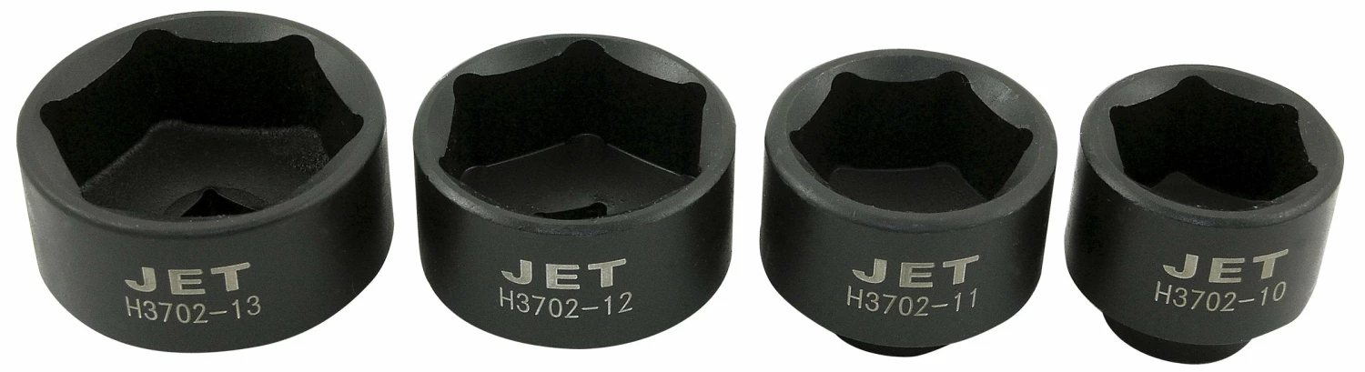 Jet H3702 Oil Filter Canister Socket Set - 4 Piece Automotive Tools