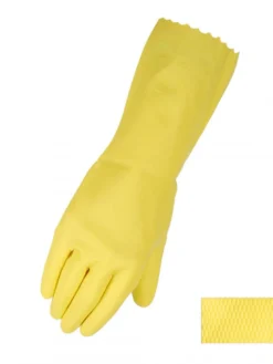 Horizon 15-Mil Diamond Textured Palm Latex Janitorial Gloves - Pack Of 12 Pairs