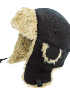 Work Hats Tough Duck Aviator Hat | Black