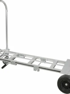 Kleton Material Handling Facility Equipment Convertible Aluminum Hand Truck - Flat Free Wheels - 800 Lbs Capacity