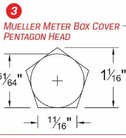 Pipe Tools Trumbull HK-3 Pentagon Hand Key