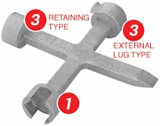 Pipe Tools Trumbull HK-3 Pentagon Hand Key