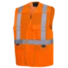 Hi-Vis Work Wear Pioneer Hi Viz Tear-Away Mesh Safety Vest W/ 2" Tape | Sizes Small - 5XL