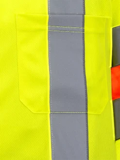 Pioneer Hi Viz Short Sleeved Quebec Traffic Shirt | Yellow | Sizes XS - 4XL