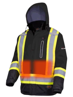 Pioneer NANO StormMaster® Heated Insulated Safety Jacket | S-4XL Hi-Vis Work Wear