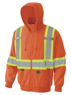Pioneer Zipper Front Micro-Fleece Hi Vis Hoodie | XS-5XL Hi-Vis Work Wear