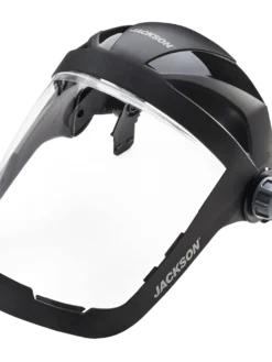 Jackson Safety Personal Protective Equipment Jackson Quad 500® Series Hard Hat Mountable Complete Faceshield With 370 Speed Dial™ Ratchet Adjustment - Clear