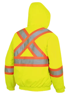 Pioneer Hi-Vis Waterproof Quilted Safety Bomber | S-5XL