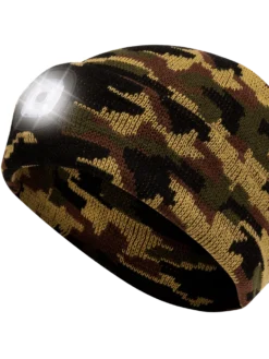 Work Hats Pioneer Knit Toque With LED Headlight