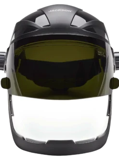 Jackson Safety Jackson Quad™ 500 Supreme Multi-Purpose Face Shield Kit With 370 Speed Dial™ Ratchet System - Clear Anti-Fog Window With Flip-Up IR Visor
