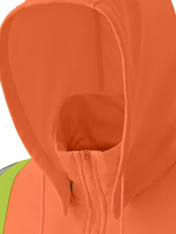 Pioneer Zipper Front Micro-Fleece Hi Vis Hoodie | Orange | Limited Size Selection Hi-Vis Work Wear