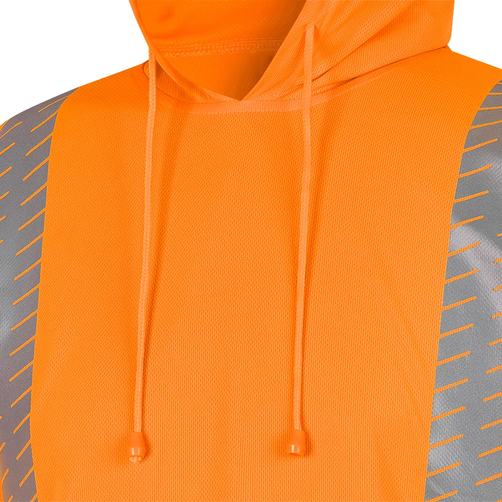 Pioneer Birdseye Safety Hoodie Shirt With Kangaroo Pocket | Sizes S - 4XL Hi-Vis Work Wear