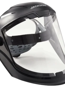 Jackson Safety Personal Protective Equipment Jackson Maxview™ Series 370 Speed Dial™ Premium Ratcheting Adjustment Faceshield Kit - Clear Visor