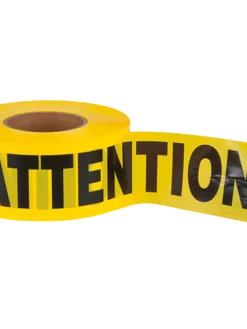 Pioneer Safety Supplies Yellow Barricade Warning Tape "Attention" - 1000'