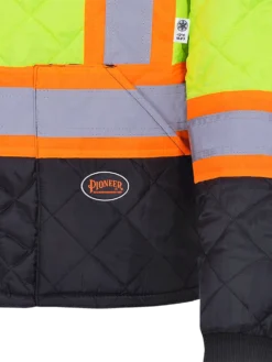 Pioneer Quilted Poly Hi Vis Freezer Jacket | S-5XL