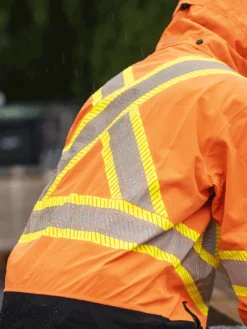 Pioneer Hi Vis Softshell Waterproof/Breathable Prem Safety Jacket | S-4XL Hi-Vis Work Wear