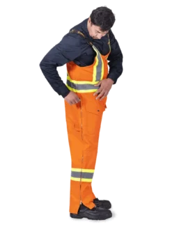 Pioneer Insulated Hi Vis Quilted Cotton Duck Bib Overall | S-4XL Hi-Vis Work Wear