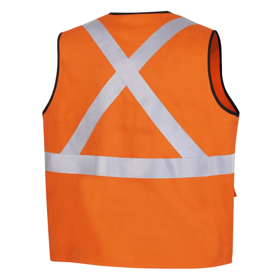 Pioneer Hi Viz 100% Cotton Safety Vest | Sizes Small - 5XL