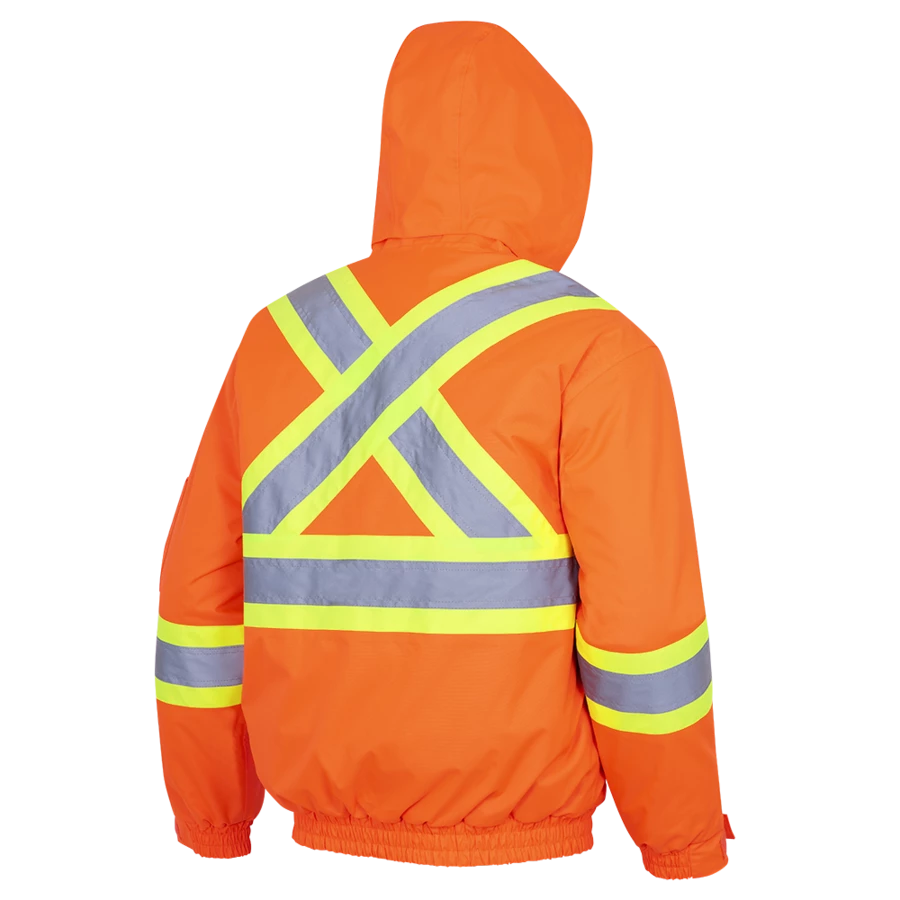 Pioneer Hi-Vis Waterproof Quilted Safety Bomber | S-5XL