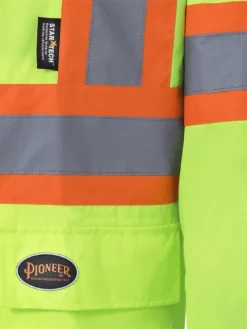 Hi-Vis Work Wear Pioneer 150D Oxford Poly/PVC Hi Vis Rain Suit | S-4XL