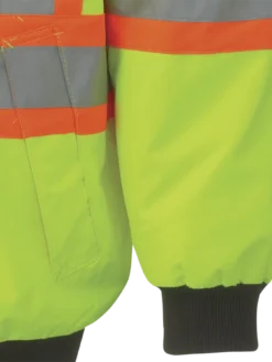 Pioneer Reflective Striped 6 In 1 Winter Work Bomber | XS-5XL Hi-Vis Work Wear