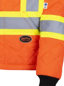 Pioneer Quilted Poly Hi Vis Freezer Jacket | S-5XL