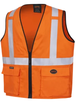 Pioneer Hi Viz 100% Cotton Safety Vest | Sizes Small - 5XL