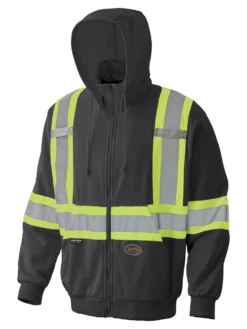 Pioneer Zipper Front Micro-Fleece Hi Vis Hoodie | XS-5XL Hi-Vis Work Wear