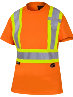 Pioneer Women's Hi Viz Birdseye Safety T-Shirt | Sizes XS - 4XL Hi-Vis Work Wear
