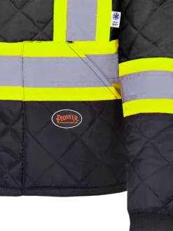 Pioneer Quilted Poly Hi Vis Freezer Jacket | S-5XL