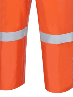 Flame Resistant Work Wear Ranpro Utili-Gard® FR/ARC Rated Bib Pants - PVC Coated Nomex®/Kevlar® | Orange | Sizes XS - 4XL
