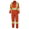 Pioneer Women's Poly/Cotton Safety Coveralls | Orange | XS-2XL Hi-Vis Work Wear