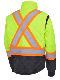 Pioneer Quilted Poly Hi Vis Freezer Jacket | S-5XL