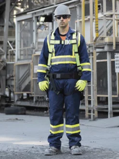 Pioneer Hi Vis Safety Coveralls - Poly/Cotton | Sizes 36 - 66