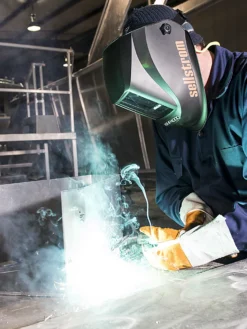 Sellstrom Premium Series Welding Helmet With Extra Large Blue Lens Technology ADF Personal Protective Equipment